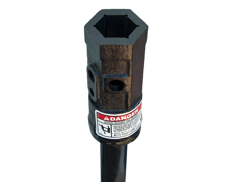 For pilot holes or setting posts up to 2" O.D. in solid rock.