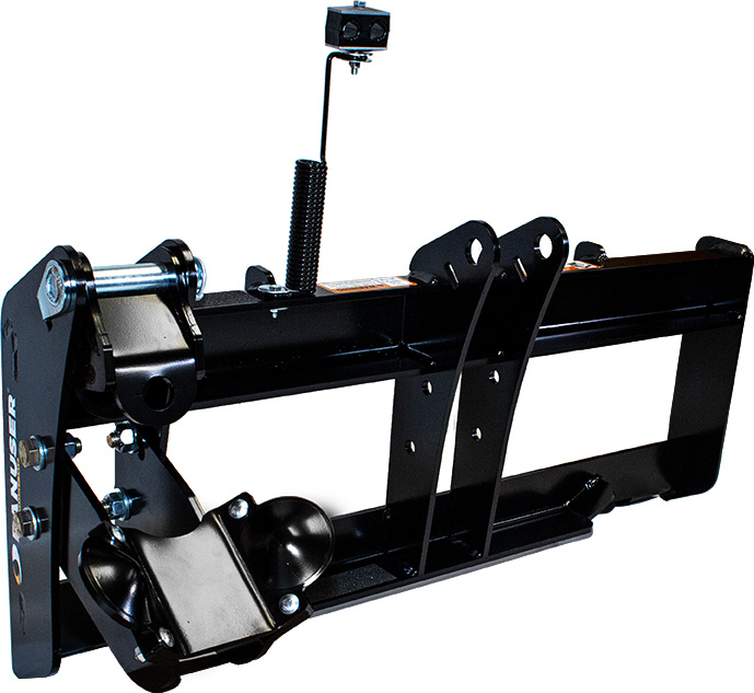 skid steer quick attach offset mount