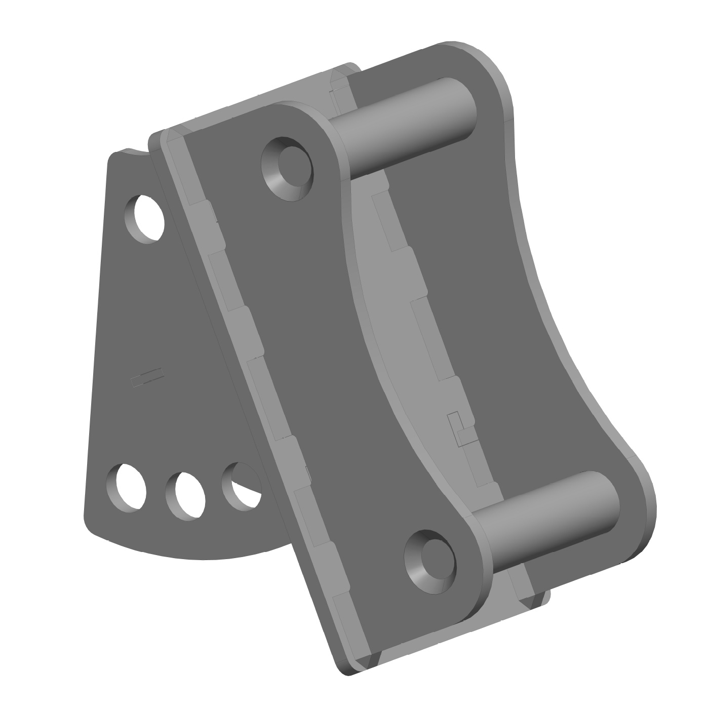Mount that allows a Hornet Post Driver to be used on Case CX75C SR, CX80C machines.