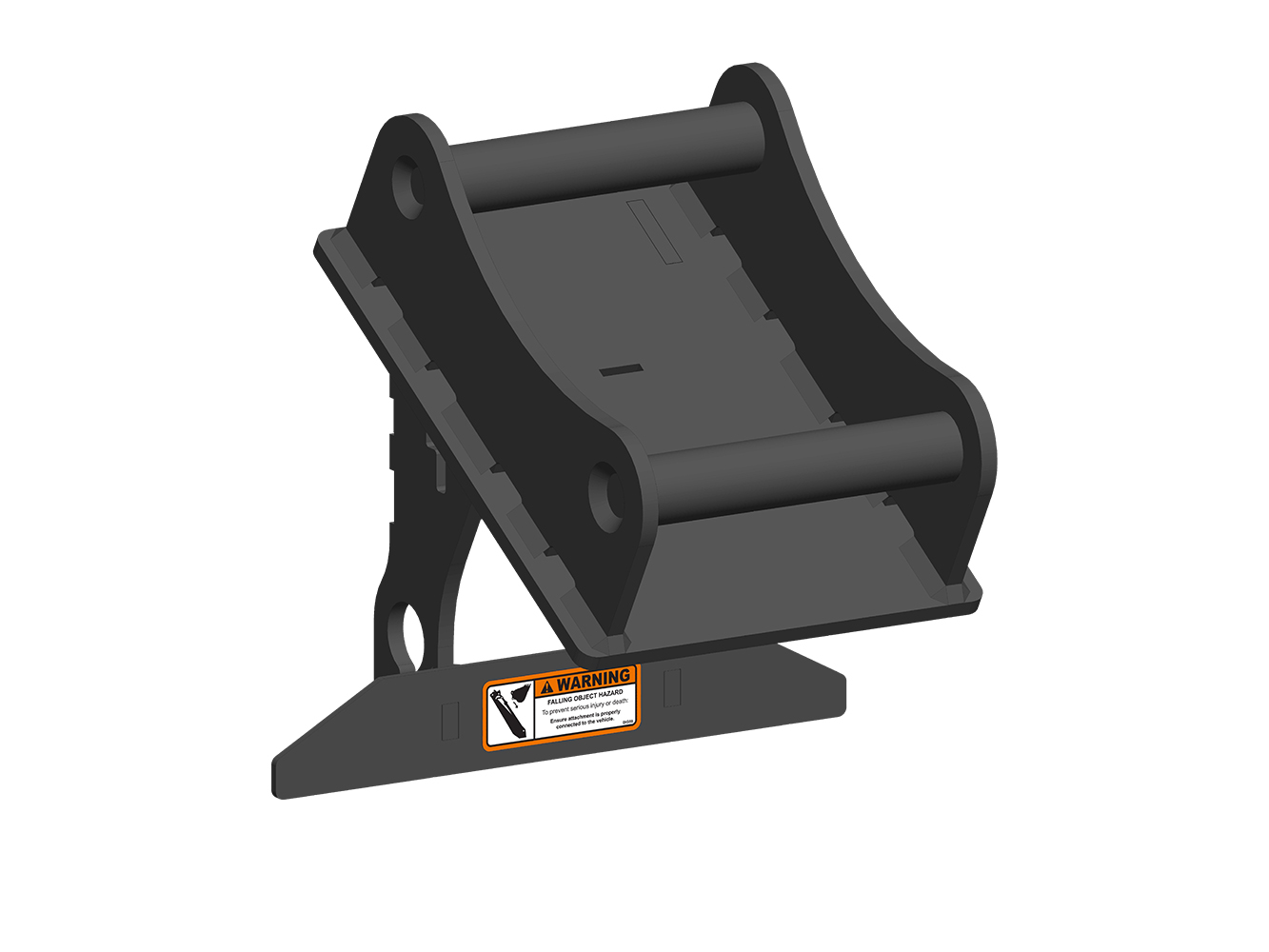 Mount that allows a T3 Post Driver to be used on Case CX75C SR and CX80C machines.