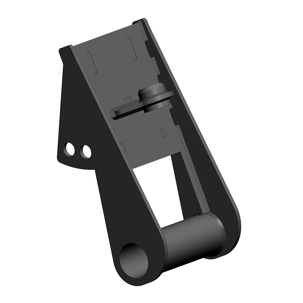Mount that allows a Hornet Post Driver to be used on TAG QC30, Wain Roy XLS 1/4 yard machines.