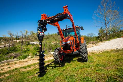 Danuser EP Auger Drive offset mount tractor